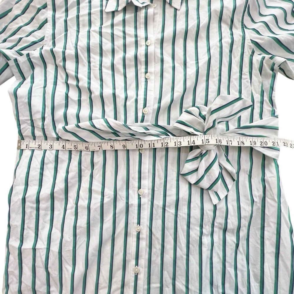 Universal Thread Green, Navy, and White Striped, Tie Waist, Midi Dress, XXL - Picture 7 of 8